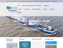 Tablet Screenshot of maritiemeacademieharlingen.nl